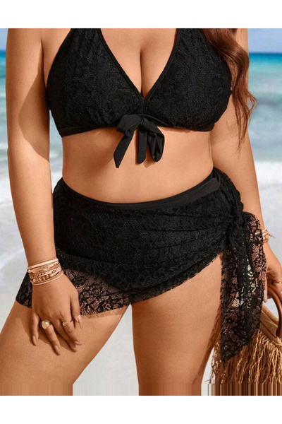 Sheya Curve+ beach skirt, black