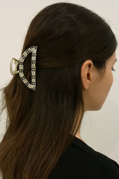 TAKIŞTIR Cataramă metalică cu detaliu de piatră de culoare aurie