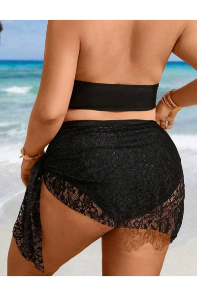 Sheya Curve+ beach skirt, black