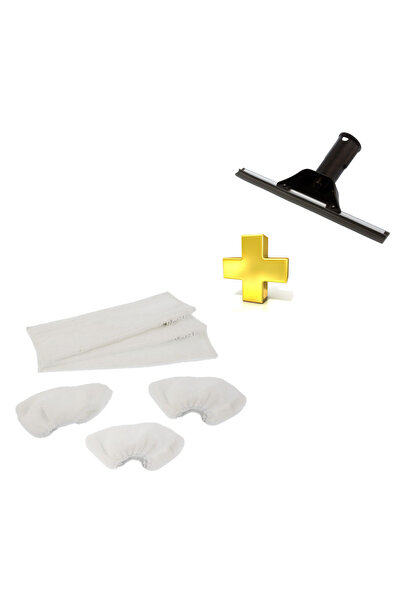 Makodesign Set de aparate de curățat sticlă și cârpă din microfibră compatibi...