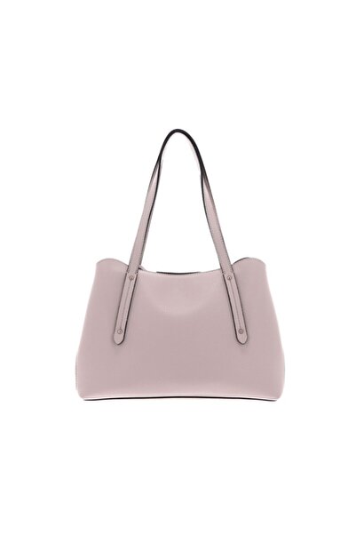 Guess Women's Brenton Girlfrie Bag Beige Shopper Fashionable And Roomy