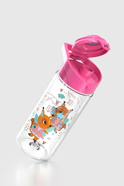 Renga Juno Fox Patterned 500 ml Children's Water Bottle 912096 Fuchsia