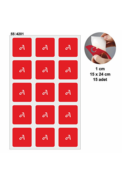 supertrend Bayiilere Özel 15'er Adet Harf ve Rakam Şablon Seti Parmak ve Mini Dövme Deseni