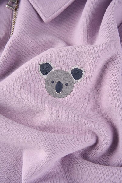 WWF Market Hanorac Koala SuperSoft Quarter-Zip - Liliac
