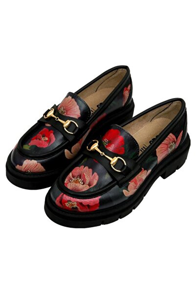Dogo Women's Vegan Leather Black Loafer - Poppy Design