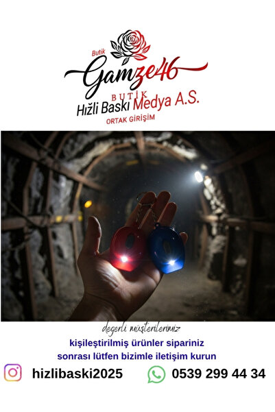 BUTİK-GAMZE12 يُباع قلادة مفاتيح على شكل خوذة إنشائية مع مفتاح إضاءة، قطعة واحدة فقط.