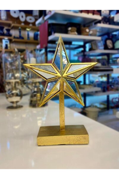 Lucky Art ESKİTME GOLD AYNALI YILDIZ DEKOR