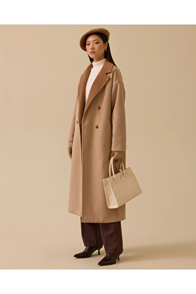 SCL Buttoned Double-Breasted Cashmere Coat