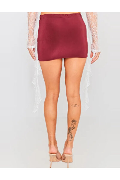 Pretty Little Thing PRETTYLITTLETHING mini skirt, cherry red