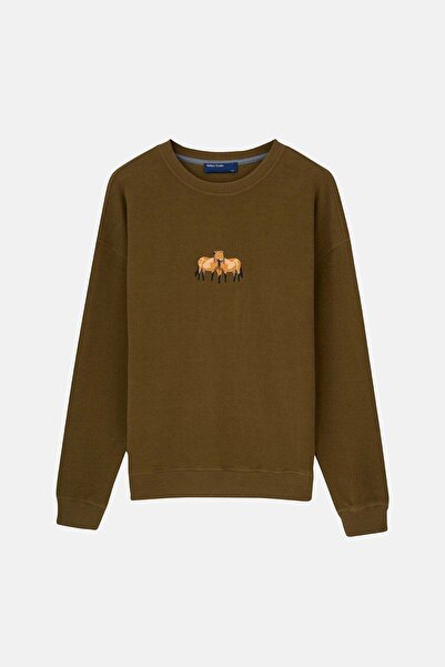 WWF Market Przewalski Atı SuperSoft Sweatshirt - Haki