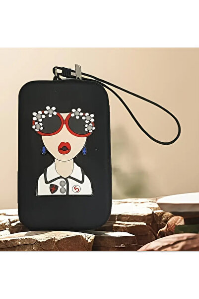 glasses accessory Lumaks Women's Design Silicone Zippered Glasses & Makeup Bo...