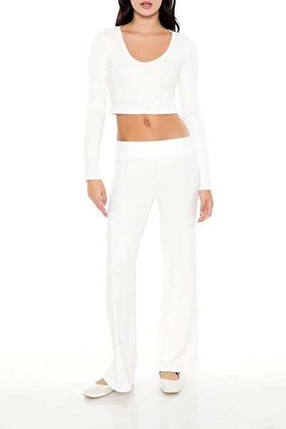 Forever 21 Yüksek Bel Geniş Paça Pantolon