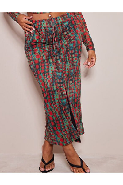 Pretty Little Thing Fustă maxi PRETTYLITTLETHING, mix culori