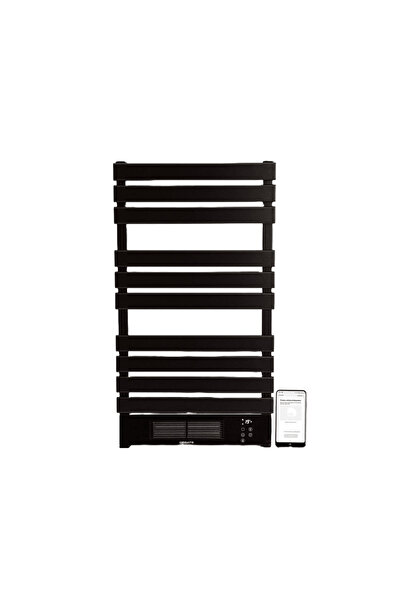 Create Calorifer electric de perete pentru baie cu Wi-Fi, CREATE, Warm Towel Pro, negru