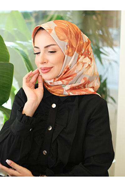 efdal şal eşarp Κρεπ Κασκόλ με σχέδιο Παπαρούνα - ΜΕ ΔΩΡΟ ΚΑΜΠΑΝΙΑ!