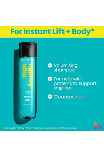 Matrix Matrix,High Amplify Shampoo-Sampon Profesional Pentru Volum Cu Proteine si Pantenol, 300 ml