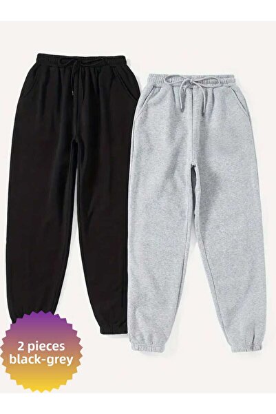 THE WHITE Boy's Basic Plain 2-Piece Tracksuit Bottom