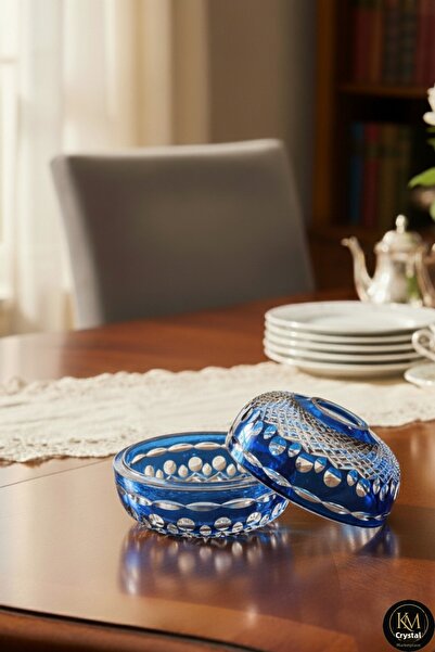 Kristal Market Handmade Cut Crystal Royal Pattern Decorative Presentation Hol...
