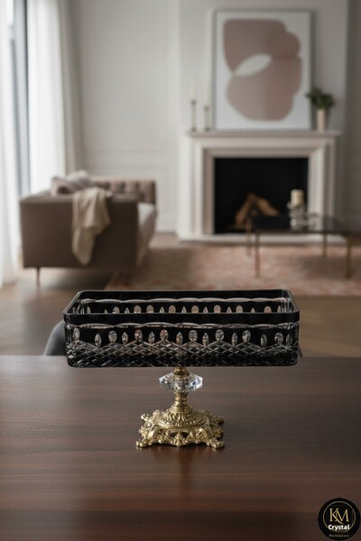 Kristal Market Χειροποίητο κρύσταλλο με βασιλικό σχέδιο διακοσμητικό μπαστούν...