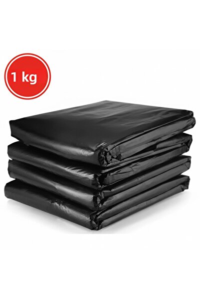 GÜNEŞPAK كيس قمامة أسود سميك كبير الحجم للنقل والشحن (80 × 110 سم) 1 كجم