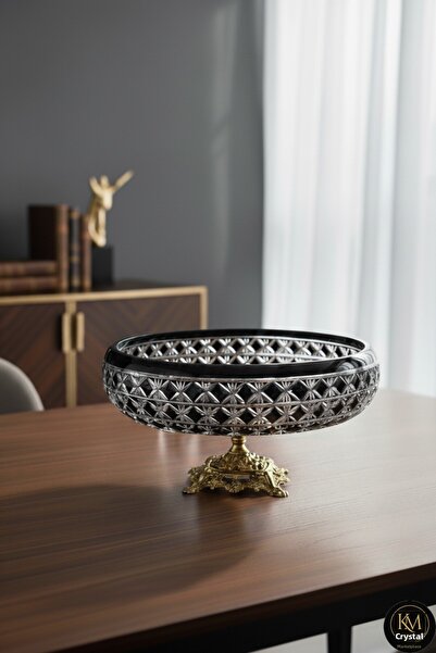 Kristal Market Χειροποίητο Κρυστάλλινο Μοτίβο 28 εκ. Διακοσμητικό Μπολ Παρουσ...