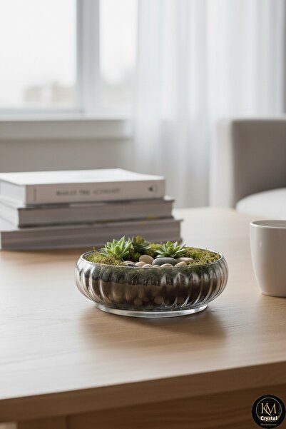 Kristal Market Χειροποίητο διακοσμητικό μπολ με φρούτα με επιμετάλλωση από τι...