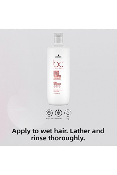 Bonacure Bc Post-Chemical Treatment Damaged Hair Structuring and Strengthening Shampoo 1000 ml