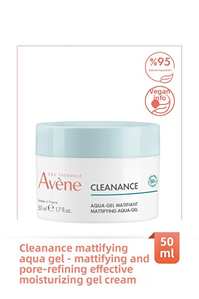 Avene Cleanance Aqua Gel Ματ και Συσφιγκτικό Πόρων Ενυδατικό Τζελ Κρέμα 50 ml