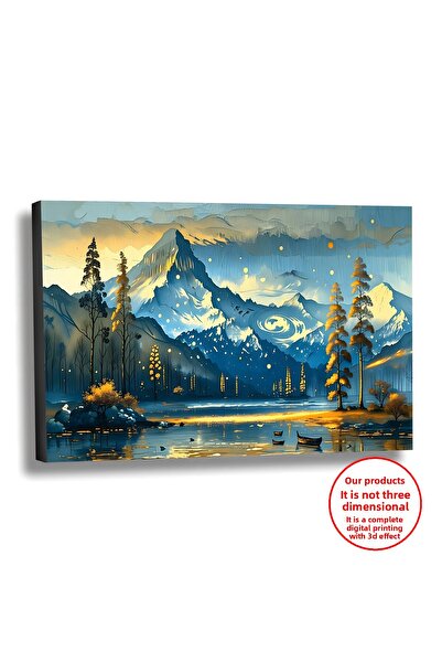 Harikabirev PANZA PENTRU TABLOURI DE PERETE - TABLOU DE SALĂ CU EFECTE DE ULEI - PEISAJ DE TOAMNĂ ÎN PĂDURE | CADRU ORIZONTAL FĂRĂ CADRU