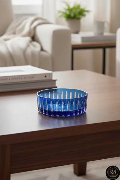 Kristal Market 25cm Crystal Cut Decor Fruit Bowl Tableware Bowl