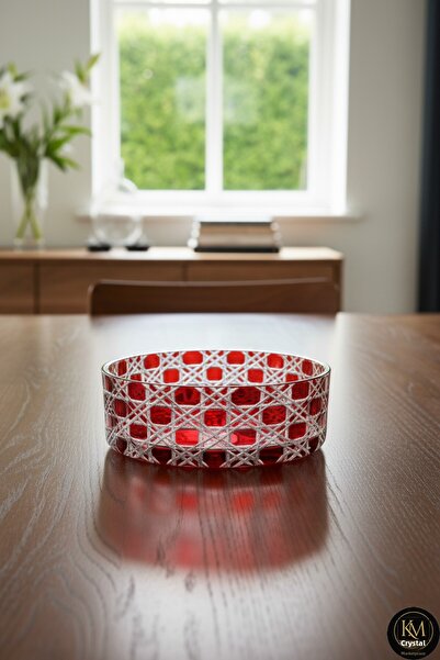 Kristal Market Crystal Decor Honeycomb Tableware Presentation Bowl