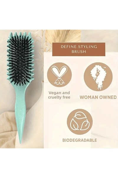 newaa butik Magic Curling Comb - Curl Defining Comb - Curly Hair Brush - Perfect Curls Pink