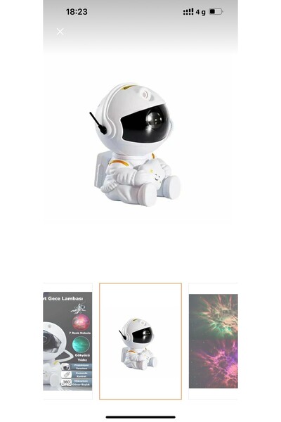 Angelphoto جهاز عرض رائد الفضاء LED ضوء ليزر Galaxy 360 Star Projection Auror...