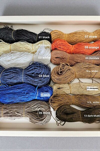 urzsmell Paper Yarn 450-500 Gr. 12-Koyu Hasir