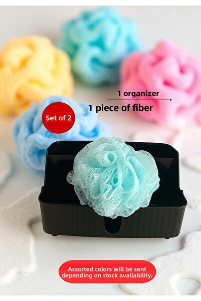 BN Cosmetics مجموعة من منظم متعدد الأغراض + منشفة استحمام واحدة |   طقم حمام |   منظم |   عملي - عبوة من قطعتين