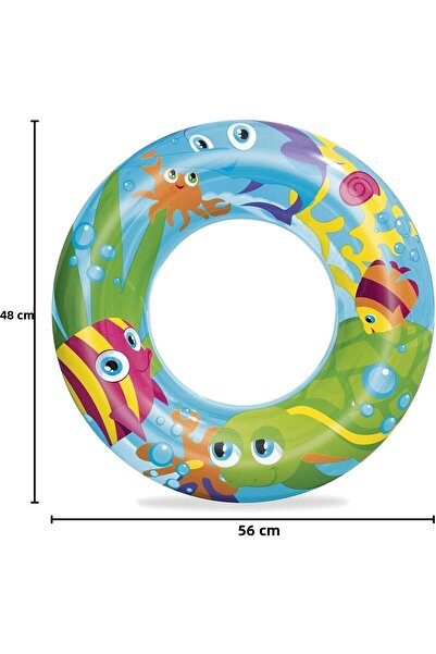 Mıncır Shop Colorful Children's Bagel with Sea Animal Pattern 56 cm