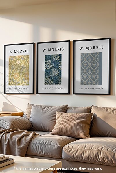 Basquiart Σετ 3 αφισών με μαύρο πλαίσιο για σαλόνι, Σετ ζωγραφικής Αρ.: 8