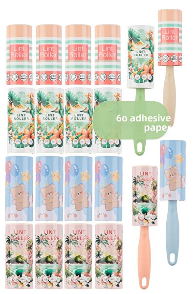 Porsima Cat Dog Hair Collector 4 Pieces Apparatus + 20 Pieces Spare Rollers 600 Sheets