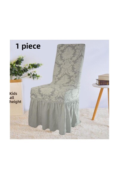 StarMall غطاء كرسي بنمط شال جاكار، عالي الجودة، قابل للغسل، مرن، مطاطي، قطعة ...