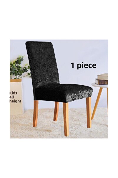 StarMall Silk Velvet Chair Cover Chair Cover Elastic Standard 1 Piece