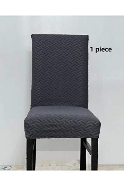 StarMall غطاء كرسي من قماش الجاكار الليكرا بنمط الطوب، غطاء كرسي مرن وقابل لل...