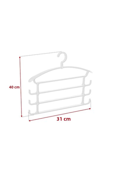 Depa White Trouser Hanger & Closet Organizer Hanger