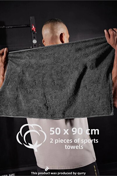QURRY 2 bucăți prosop sport din bumbac 50x90cm |   Prosop sportiv, prosop de ...