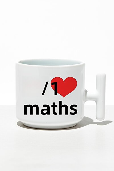 qoeuyl boutique Mathematics Love I Love Math Printed Student Teacher Gift t Latte Mug with Handle