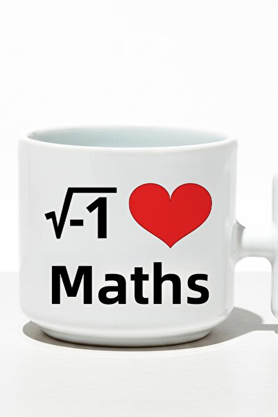 qoeuyl boutique Mathematics Love I Love Math Printed Student Teacher Gift t Latte Mug with Handle