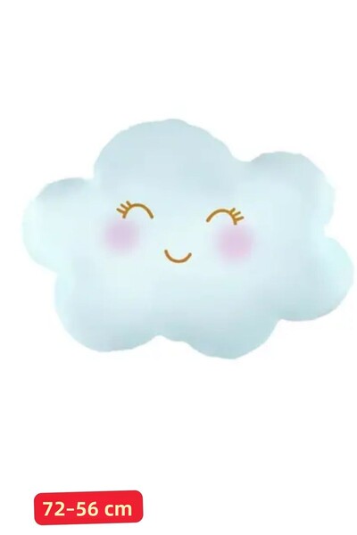 Baloncu Nene بالون كبير على شكل سحابة زرقاء من رقائق الهيليوم لعيد الميلاد، ز...