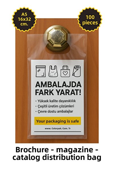 COLORPAK حقيبة توزيع الكتيبات والمجلات والكتالوجات من النايلون تناسب مقاس A5 ...