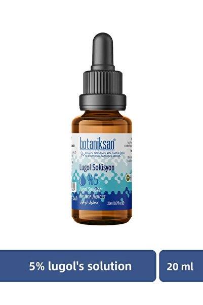 botaniksan محلول لوجول 5٪ 20 مل محلول اليود – جودة عالية ومحتوى نقي