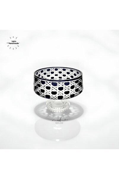 AKDEN STORE Cutting Decor Handcrafted Tableware Bowl,Salad Bowl,Glass Bowl