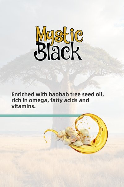 NOVEX Mystic Black - Repairing Leave-In Conditioner for Dry Curly Hair 500ml
